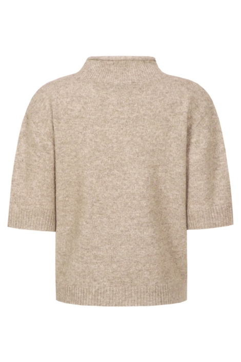 Fluresk camel dames trui | Achteraanzicht