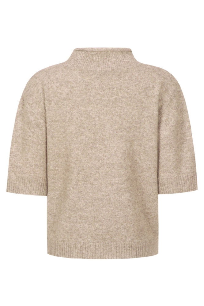 Fluresk camel dames trui | Achteraanzicht