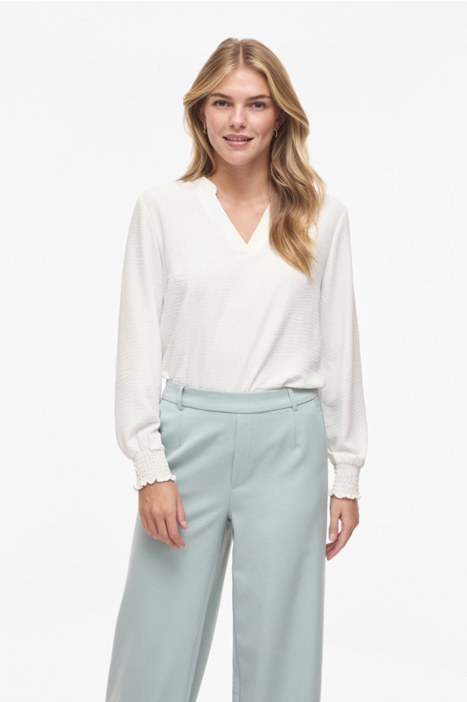 Vila ecru dames blouse | Model