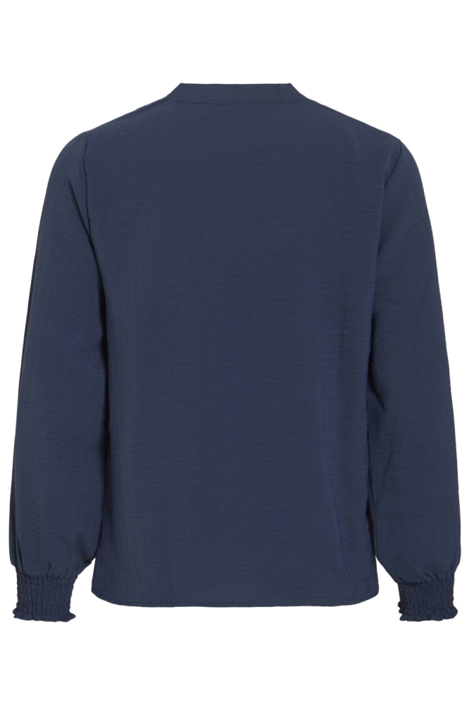 Vila blauwe dames blouse | Achteraanzicht