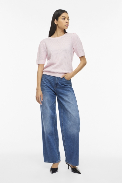 Vila roze dames t-shirt | Model