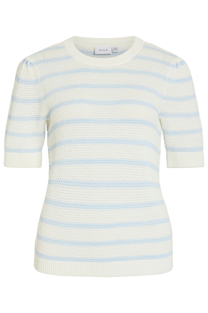 Vila witte dames t-shirt | Vooraanzicht