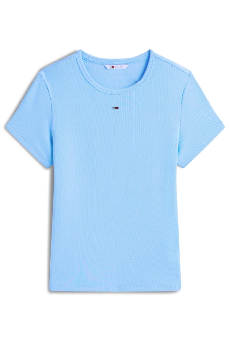 Tommy Jeans blauwe dames t-shirt | Vooraanzicht