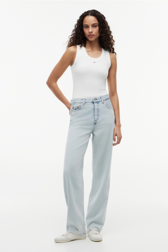 Tommy Jeans ecru dames top | Model