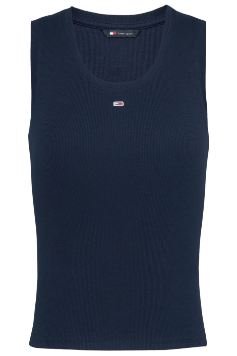 Tommy Jeans blauwe dames top | Vooraanzicht