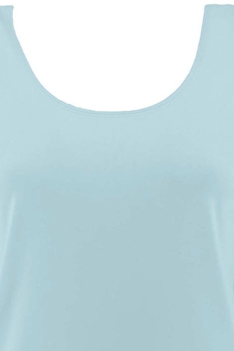 FOS Amsterdam blauwe dames top | Close up