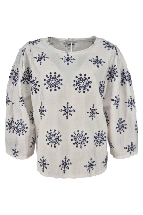 FOS Amsterdam witte dames blouse | Vooraanzicht