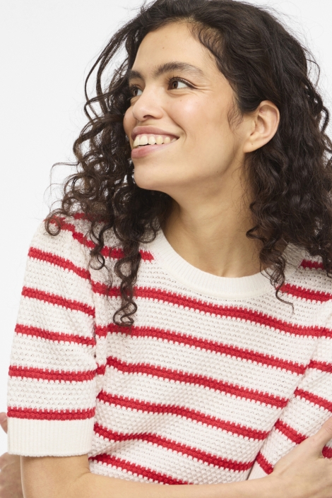 Vila witte dames trui | Close up