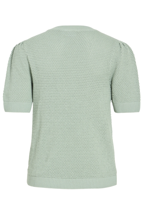 Vila groene dames trui | Achteraanzicht