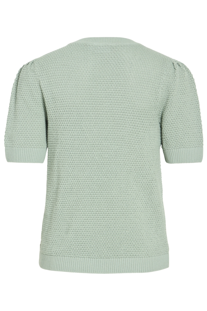 Vila groene dames trui | Achteraanzicht