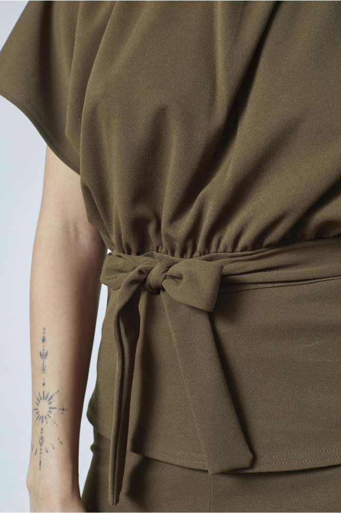 SisterS point bruine dames t-shirt | Close up