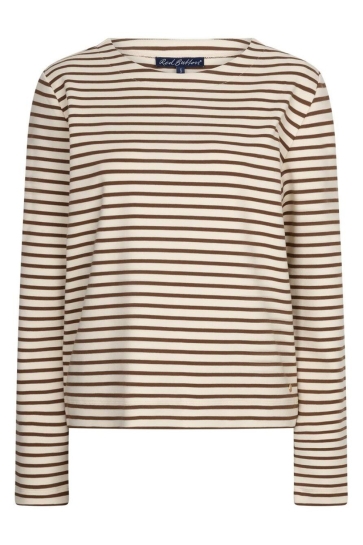 Red Button terry stripe Beige