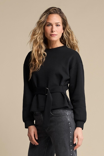 Red Button sweater SHAKIRA TOP BELT SCUBA SRB4996 Black