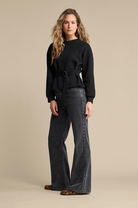 Red Button zwarte dames sweater | Model