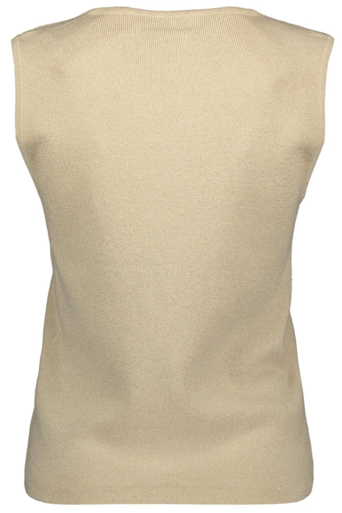 Vila zand dames gilet | Achteraanzicht