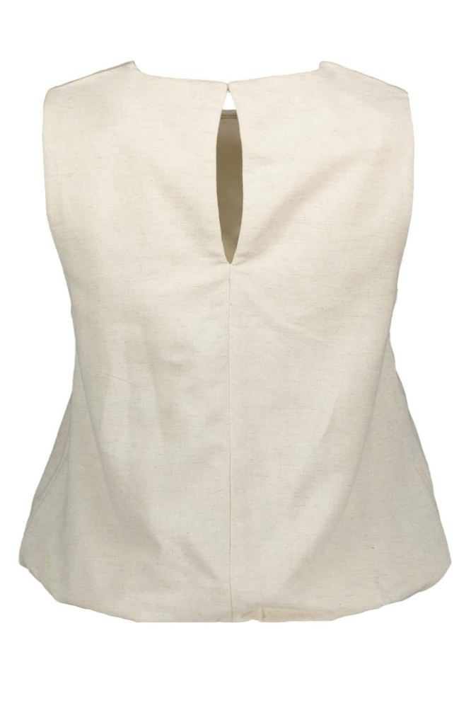 Vila zand dames top | Achteraanzicht