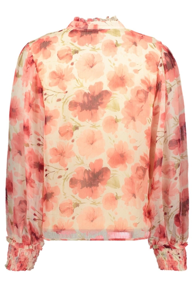 Vila beige dames blouse | Achteraanzicht