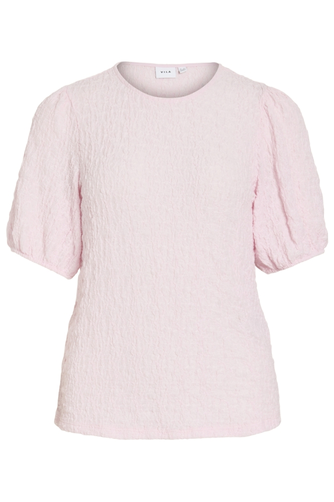 Vila roze dames t-shirt | Vooraanzicht