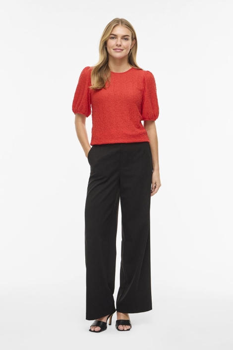 Vila rode dames t-shirt | Model