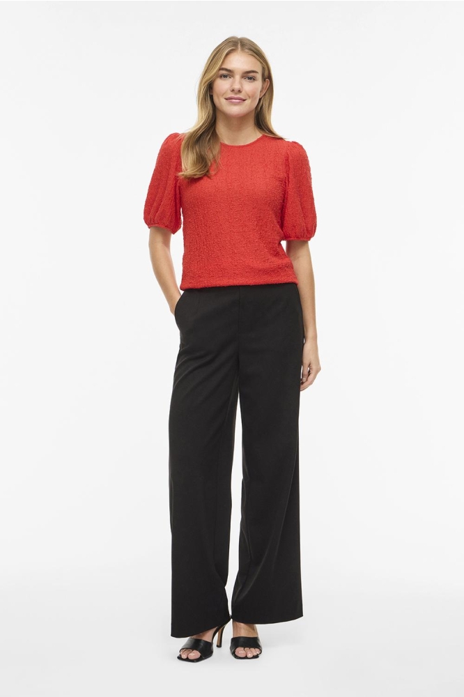 Vila rode dames t-shirt | Model