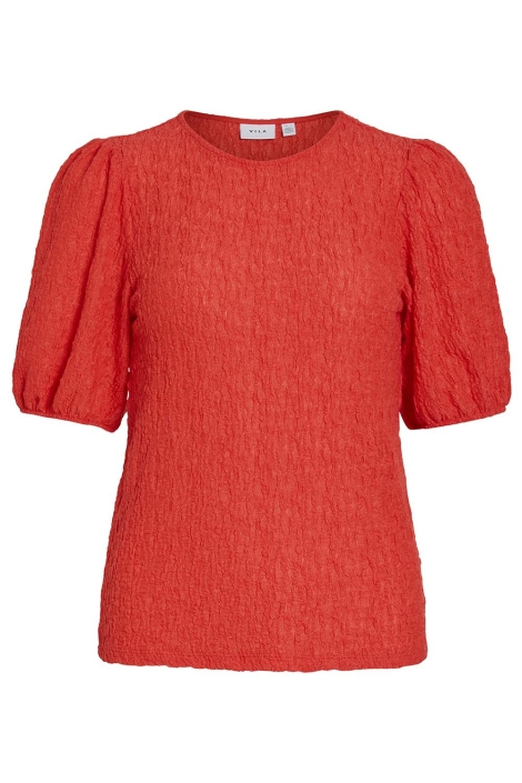 Vila rode dames t-shirt | Vooraanzicht