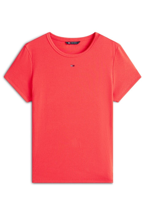 Tommy Jeans rode dames t-shirt | Vooraanzicht