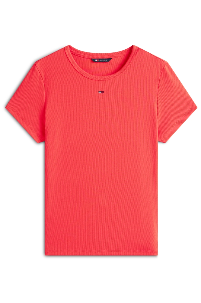 Tommy Jeans rode dames t-shirt | Vooraanzicht