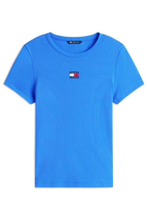 Tommy Jeans blauwe dames t-shirt | Vooraanzicht