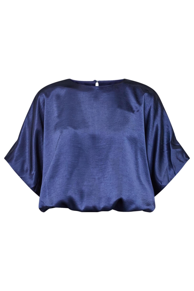 SisterS point blauwe dames blouse | Vooraanzicht