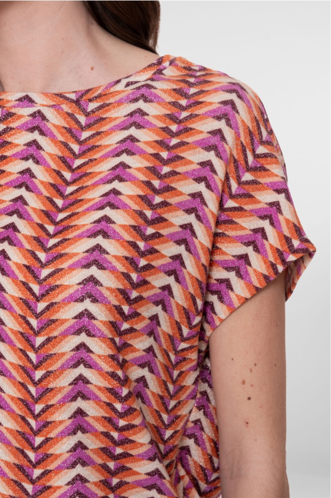 Geisha paarse dames t-shirt | Close up