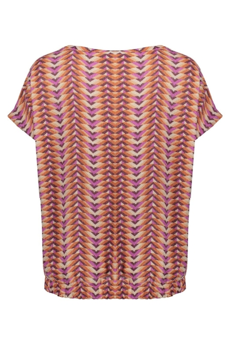 Geisha paarse dames t-shirt | Achteraanzicht