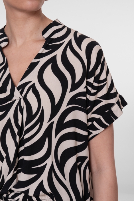 Geisha zwarte dames t-shirt | Close up