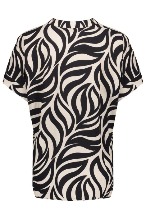 Geisha zwarte dames t-shirt | Achteraanzicht