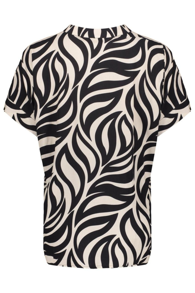 Geisha zwarte dames t-shirt | Achteraanzicht