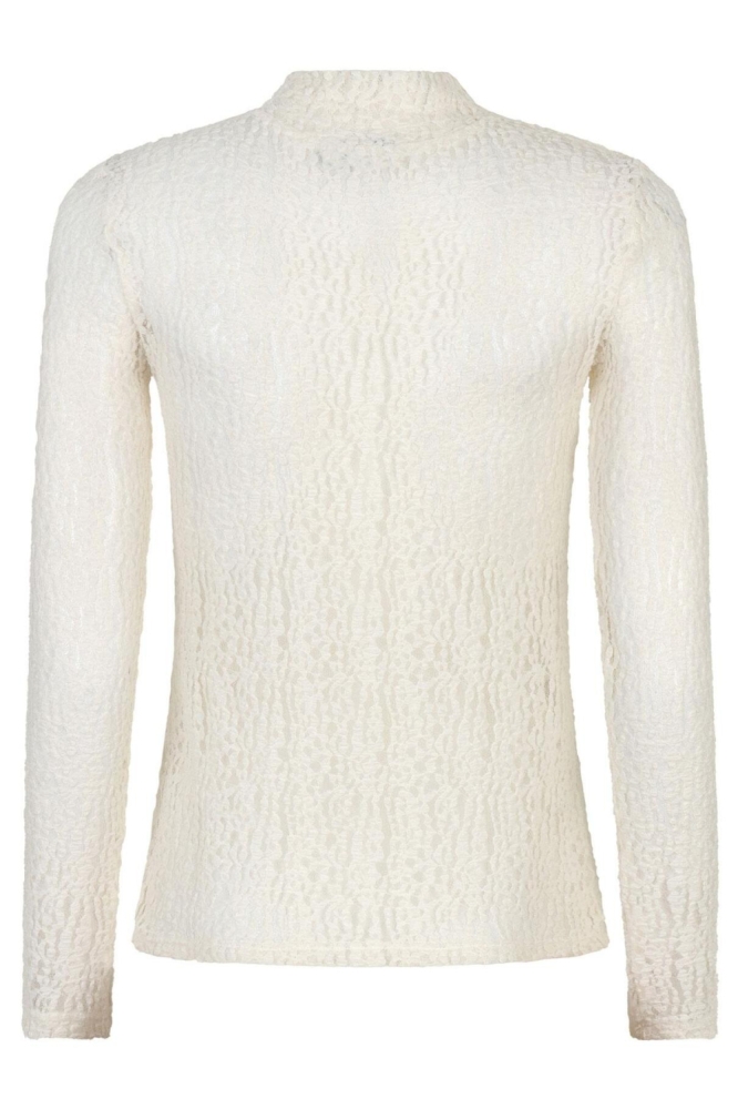 Ydence beige dames top | Achteraanzicht