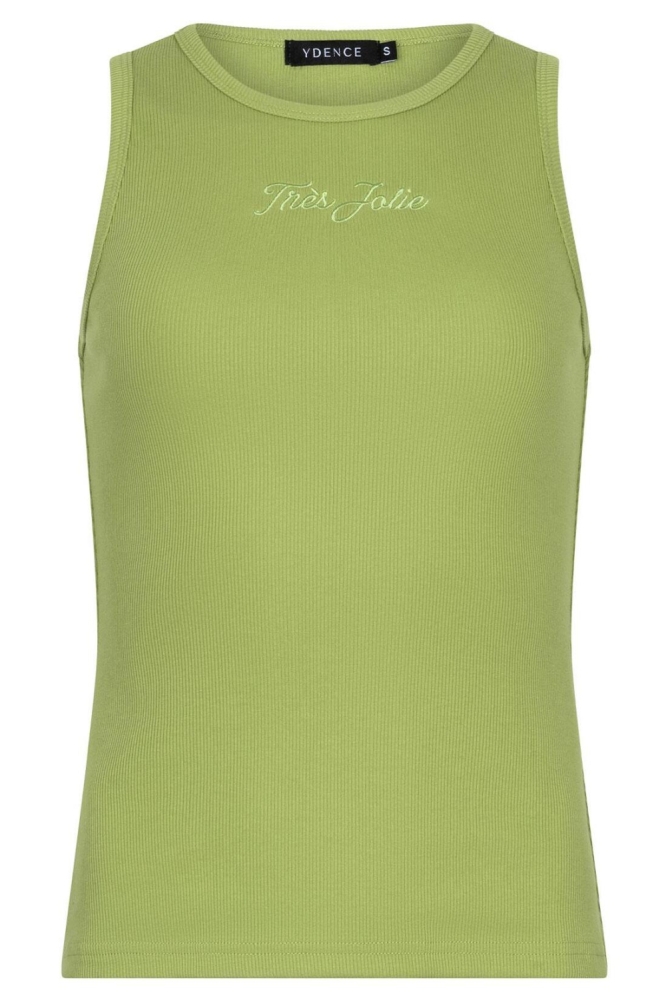Ydence groene dames top | Vooraanzicht
