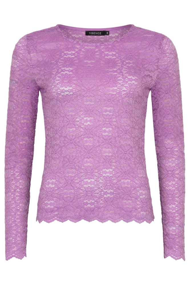Ydence paarse dames top | Vooraanzicht