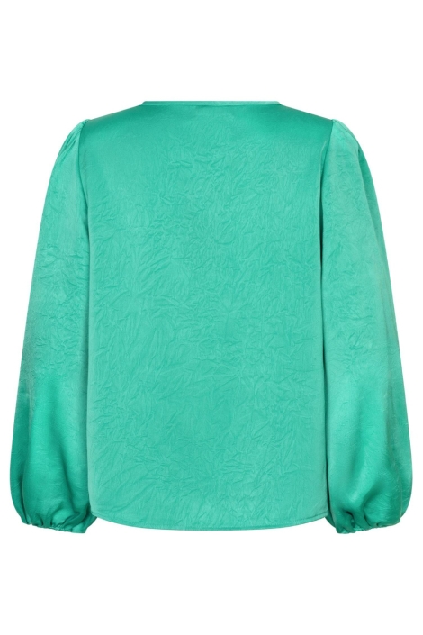 Ydence groene dames blouse | Achteraanzicht