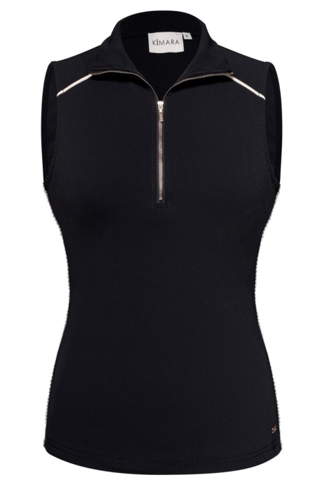 Kimara blauwe dames top | Vooraanzicht