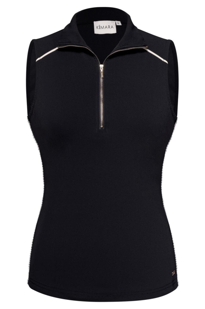 Kimara blauwe dames top | Vooraanzicht