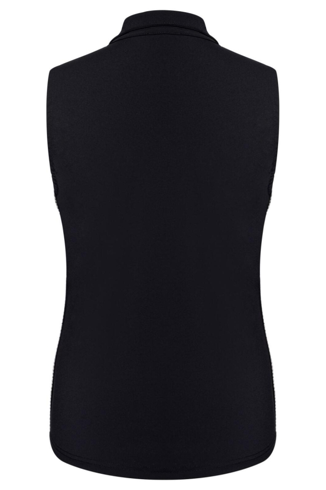 Kimara blauwe dames top | Achteraanzicht