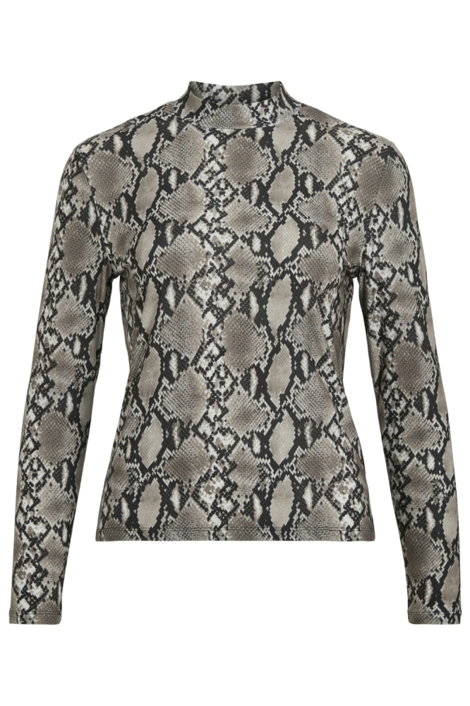 Vila grijze dames top | Vooraanzicht