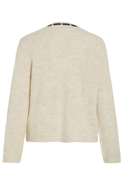 Vila beige dames top | Achteraanzicht