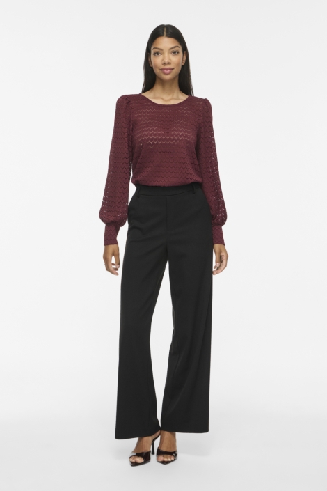 Vila bordeaux dames blouse | Model