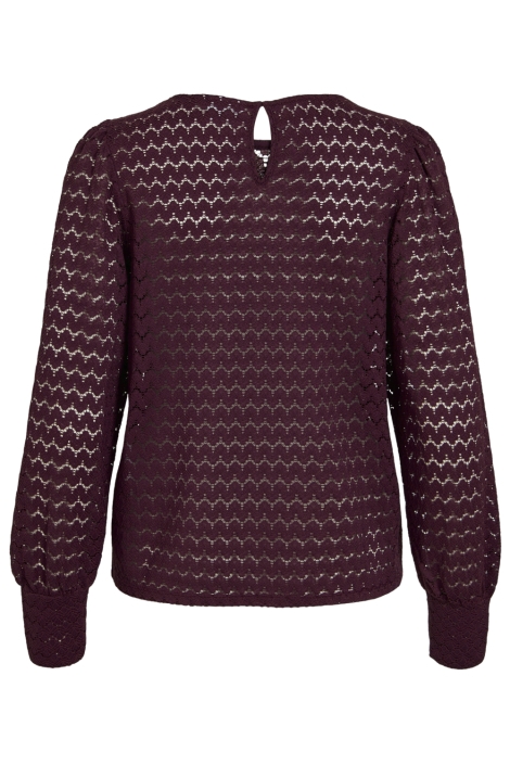 Vila bordeaux dames blouse | Achteraanzicht