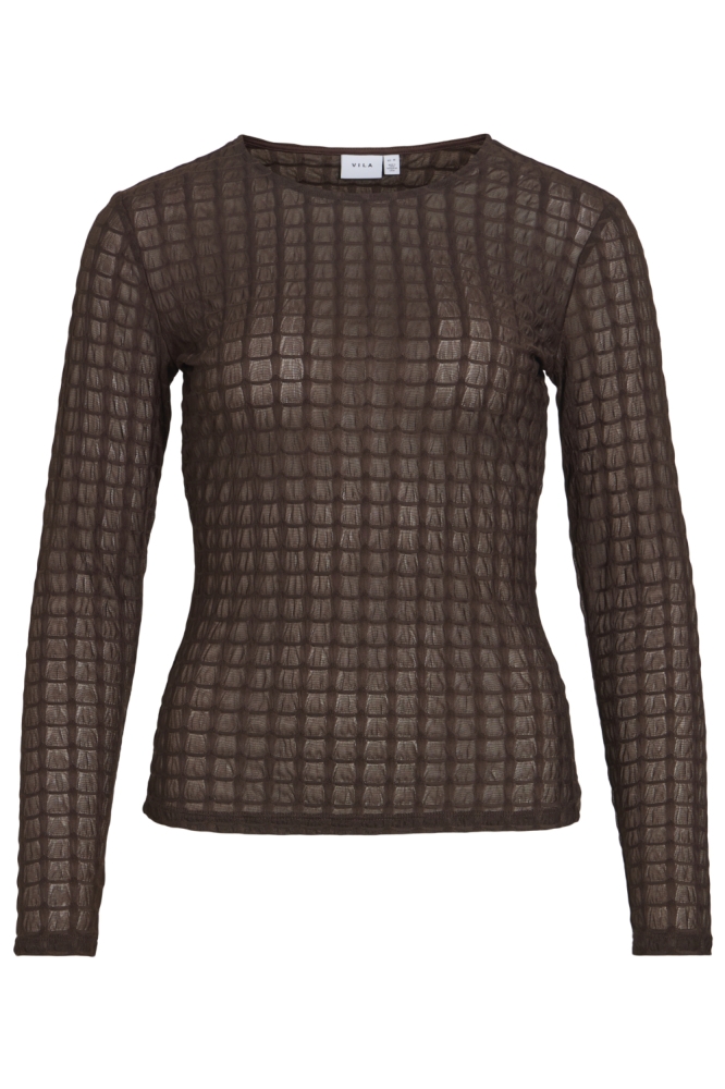 Vila bruine dames top | Vooraanzicht