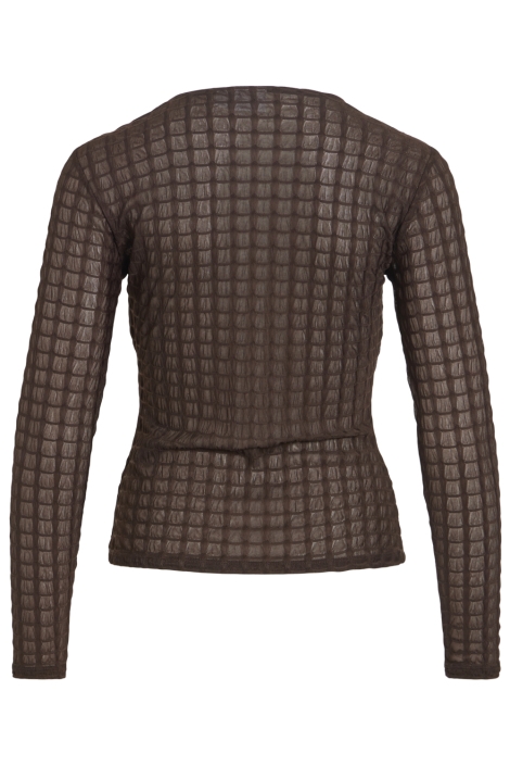Vila bruine dames top | Achteraanzicht