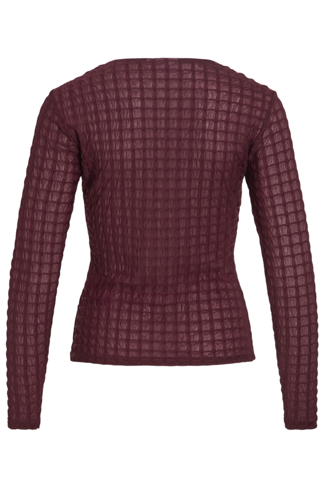 Vila bordeaux dames top | Achteraanzicht