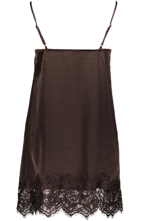 Vila bruine dames tuniek | Achteraanzicht