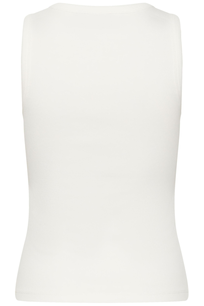 Kaffe witte dames top | Achteraanzicht